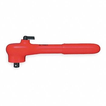 KNIPEX Hand Ratchet Insulated 1/2 Dr. 10-1/2 L, 2DZA7