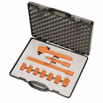 KNIPEX Insulated Socket Wrench Set 10 pc., 2DZC3