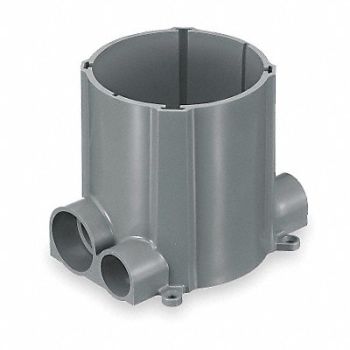 HUBBELL WIRING DEVICE-KELLEMS Floor Box PVC 2-Gang 100.0 cu in., 2DZL7