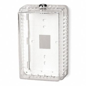 GRAINGER APPROVED Tstat Guard Plastic 8x5x3 3/8in, 2E379