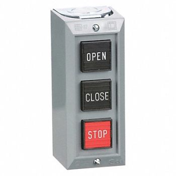 SQUARE D Push Buttn Cntrl Station Open/Close/Stop, 2EK23