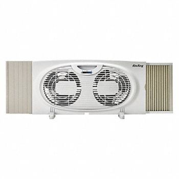 AIR KING Window Fan Table/Window Fits Wndw H 12, 2ELA2