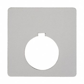 SCHNEIDER ELECTRIC Blank Legend Plate Square Black, 2EM76