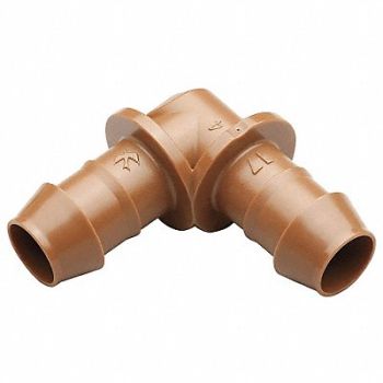 RAIN BIRD Elbow 1/2 in Tubing Brown Plastic PK4, 2EMC7