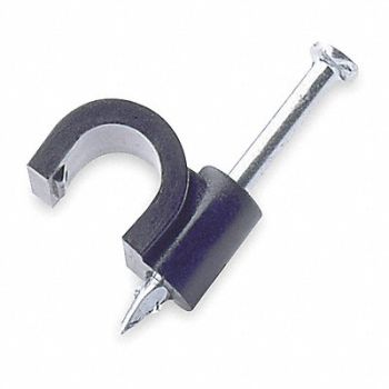 RAIN BIRD Mounting Clip 1/4 In Tubng Blk Vnyl PK10, 2EMD9