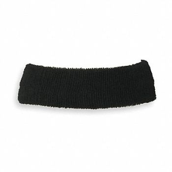 CHILL-ITS BY ERGODYNE HeadSweatband Black Universal Terrycloth, 2EMJ5