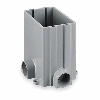 HUBBELL WIRING DEVICE-KELLEMS Floor Box PVC Rectangular 1-Gang, 2EMN2