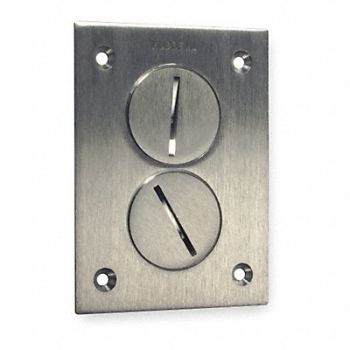 HUBBELL WIRING DEVICE-KELLEMS Floor Box Cover 1-Gang 3 in., 2EMT2