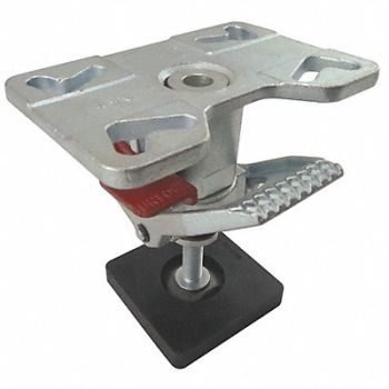 GRAINGER APPROVED Heavy-Duty Adj.-H Floor Lock Steel, 2EMZ8