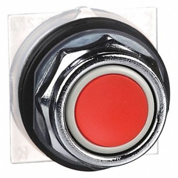 SCHNEIDER ELECTRIC H4518 Non-Illum Push Button Operator 30mm Red, 2EN17
