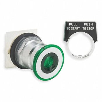 SCHNEIDER ELECTRIC H4522 Non-Illum Push Button Operator Green, 2EN37