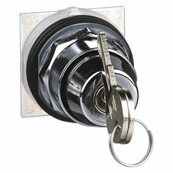 SCHNEIDER ELECTRIC Non-Illum Selector Swtch 30mm 3 Pos Keyd, 2EN64