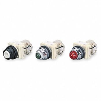 SCHNEIDER ELECTRIC H4510 Push to Test Pilot Light Red Incand, 2EN88