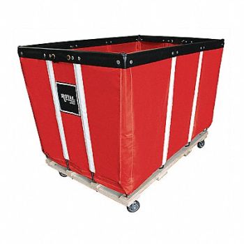 ROYAL BASKET TRUCKS Heavy Duty Basket Truck 24 Bu Red Vinyl, 2ENC1