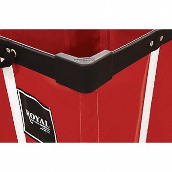 ROYAL BASKET TRUCKS Corner Bumper Kit 4 1/4 in L Black PK4, 2ENC7
