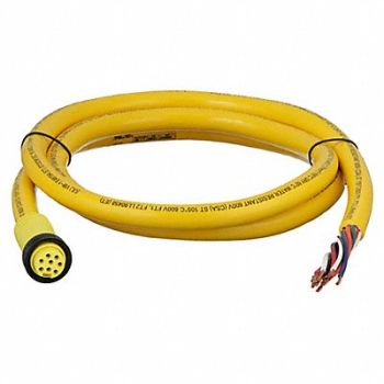 BRAD HARRISON Cordset 8 Pin Receptacle Female, 2ENV4