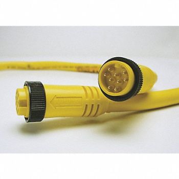 BRAD HARRISON Cordset 9 Pin Receptacle Male, 2ENY6