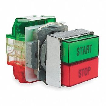 SQUARE D Non-Illum Multi Push Contact Start/Stop, 2EP53