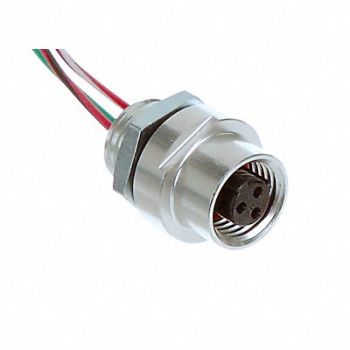 BRAD HARRISON Cordset 3 Pin Receptacle Female, 2EPG5