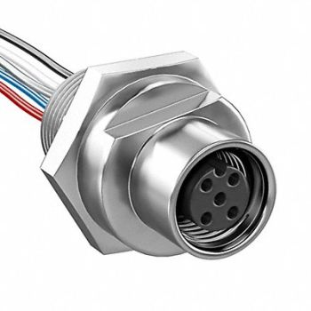 BRAD HARRISON Receptacle with Leads 4 Pin Female, 2EPG7