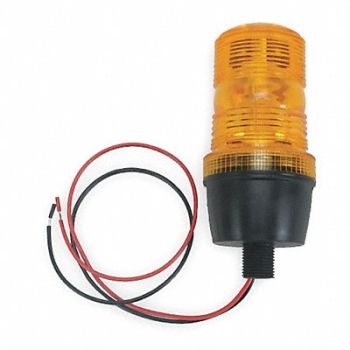 GRAINGER APPROVED Warning Light Strobe Amber 12 to 80VDC, 2ERN8