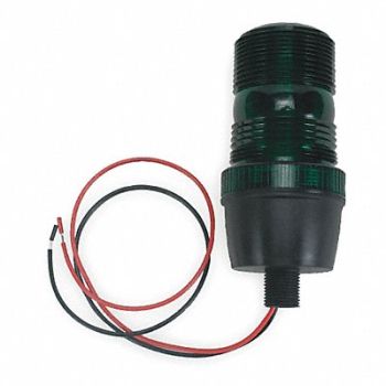 GRAINGER APPROVED Warning Light Strobe Green 12 to 80VDC, 2ERN9