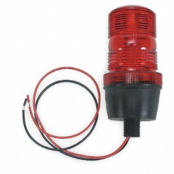 GRAINGER APPROVED Warning Light Strobe Red 12 to 80VDC, 2ERP1