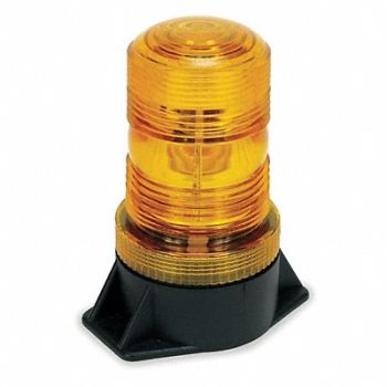 GRAINGER APPROVED Warning Light Strobe Amber 12 to 80VDC, 2ERP7