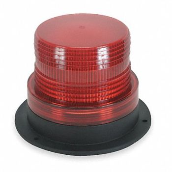 GRAINGER APPROVED Warning Light Strobe Red 12 to 80VDC, 2ERT1