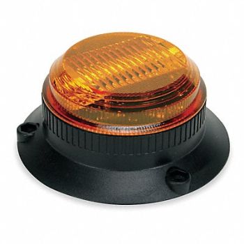 GRAINGER APPROVED Warning Light Strobe Amber 12 to 80VDC, 2ERT4