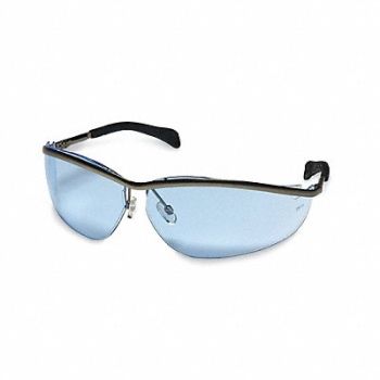 MCR SAFETY Safety Glasses Light Blue, 3WMJ8