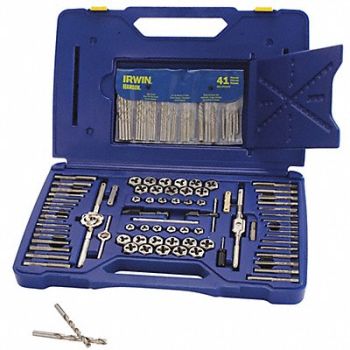 IRWIN HANSON Drill/Tap/Die Set 117pc HSS, 2ETL5