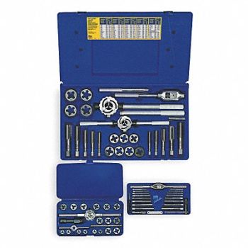 IRWIN HANSON Tap/Die Set 66pc Metric BSP, 2ETL6