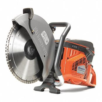 HUSQVARNA Concrete Saw Wet/Dry 6.5 HP 4700 RPM, 2ETP8