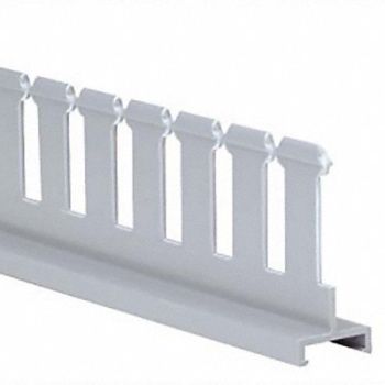 PANDUIT Divider Wall 3 In H Slotted Gray PVC, 2ETW5