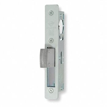 ADAMS RITE Deadbolt Less Cylinder HD Satin Chrome, 2EUY2