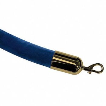LAWRENCE METAL Barrier Rope 1-1/2 In x 6 ft Blue, 2EUZ3