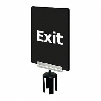 Acrylic Sign for Tensabarrier Post, 2EUZ8