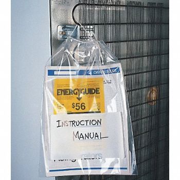 GRAINGER APPROVED Reclosable Poly Bag Drawstring PK1000, 2EWG8