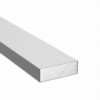 GRAINGER APPROVED Flat Bar Stock Aluminum 1 in Over. W, 2EZA5