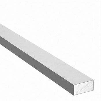 GRAINGER APPROVED Flat Bar Stock Aluminum 2 in Over. W, 2EZX1