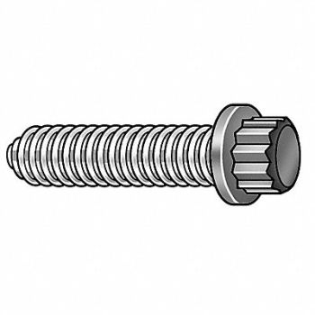 GRAINGER APPROVED Hex Cap Screw 3/8-16x1 PK870, 4RWY7