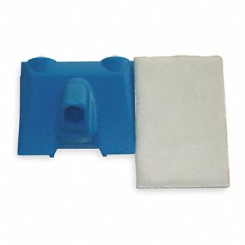 GRAINGER APPROVED Handheld Pad 4 3/4 L 3 1/2 W Blue, 2FDK6