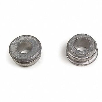 QUICKCABLE Hardware Fastener Silver Slide on PK10, 2FGB8