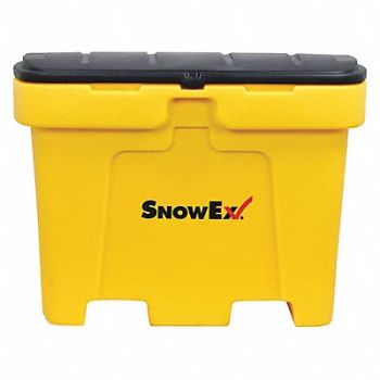 SNOWEX Salt Box Yellow Solid Polyethylene, 2FGV8