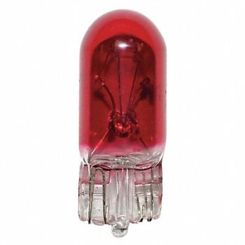 LUMAPRO Miniature INC Bulb T3-1/4 Red 3.78W PK10, 2FLT6