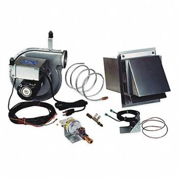 TJERNLUND Water Heater Vent Package 7 7/8 in L, 2FRU6