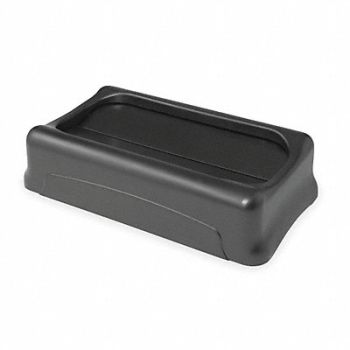 RUBBERMAID COMMERCIAL PRODUCTS F8416 Trash Can Top Drop Top Swing Black, 2FTG7