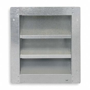 DAYTON Louver Adj w/ 40 to 52 In Galv Steel, 2FTY1