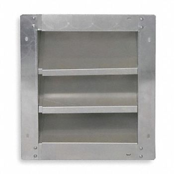 DAYTON Louver Adj w/ 40 to 52 In Aluminum, 2FTX2